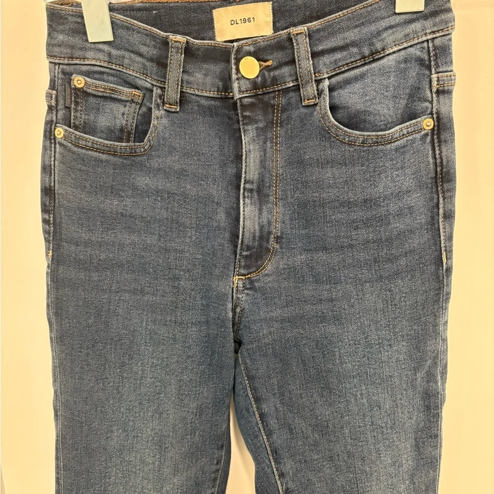 DL1961 Bridget High Rise Instasculpt Boot Cut Jeans in Seacliff Size 25